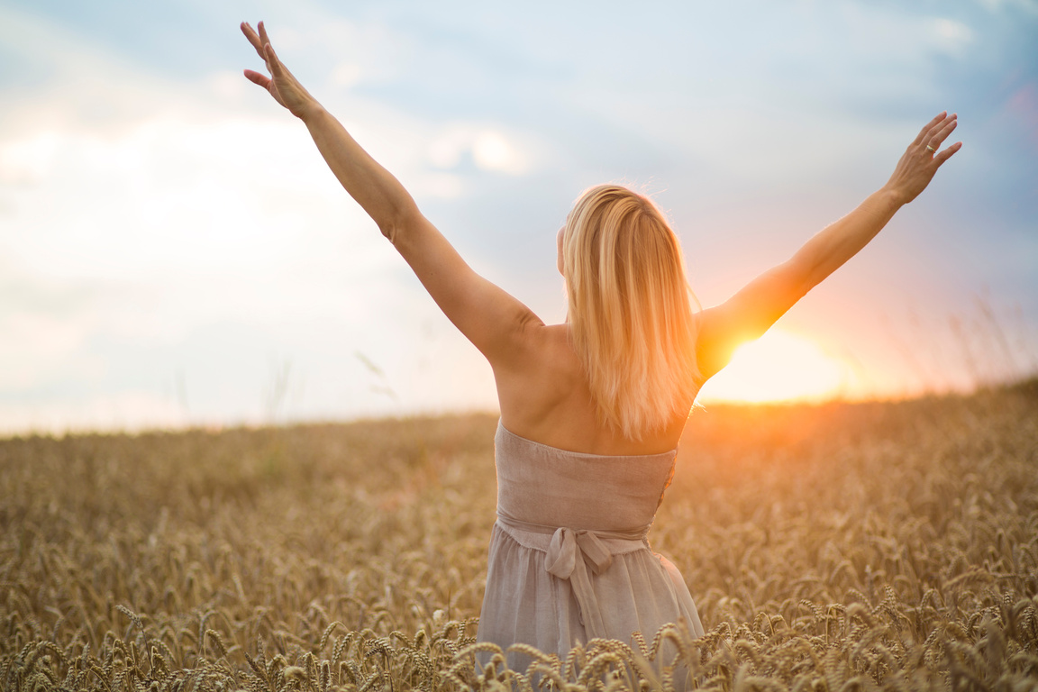 Woman enjoying life