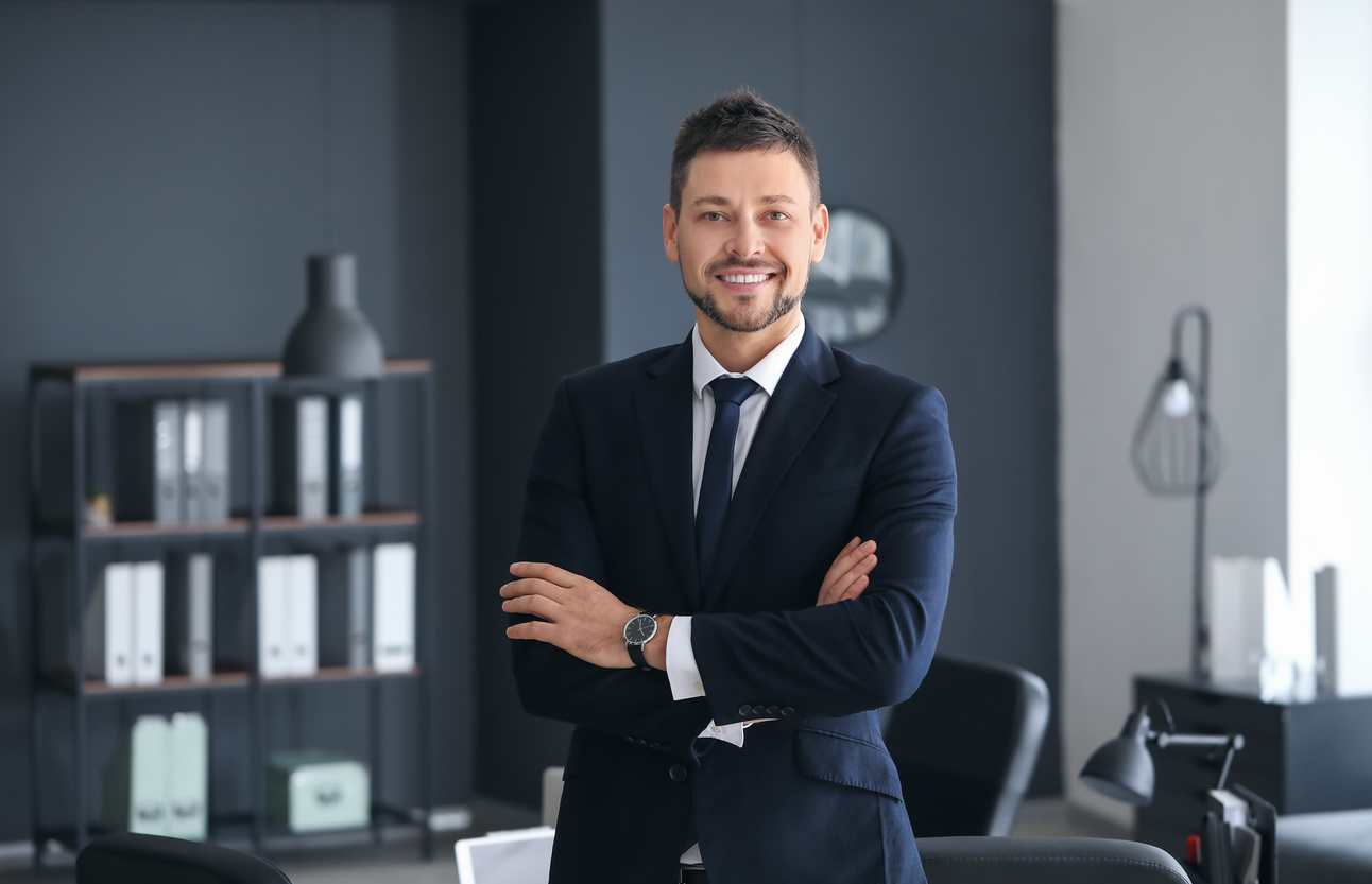 Portrait of Male Lawyer in Office